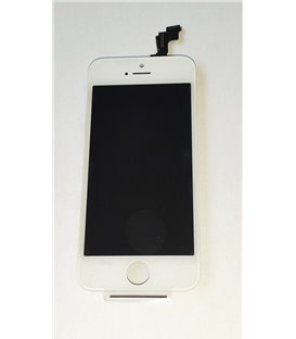 Apple iPhone 5S - LCD displej, Bílý, Originální repasovaný