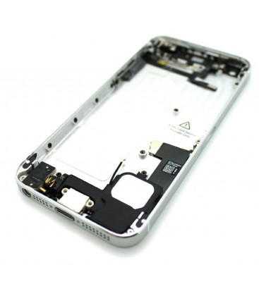 Apple iPhone 5S - kompletně osazený zadní / střední hliníkový rám, bílý
