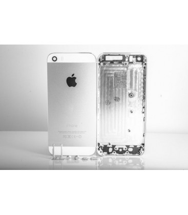 Apple iPhone 5S - Zadní / střední hliníkový rám bez komponent, bílý